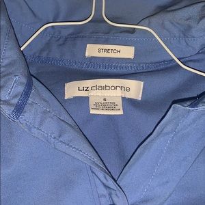 LIz clairborne small  stretch oxford blue NEW
